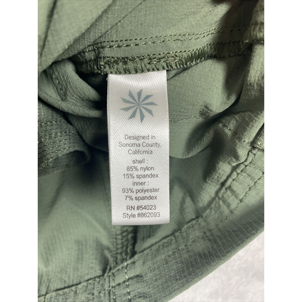 Athleta Womens Green Sport Pockets Tennis Golf Activewear Skorts Skirt 4 - Picture 7 of 9